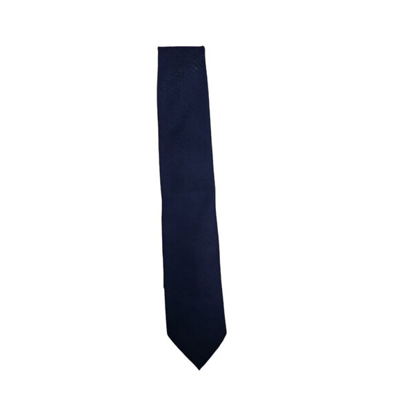 Christian Dior Blue Polyester Silk‎ Tie Made in the USA 3"